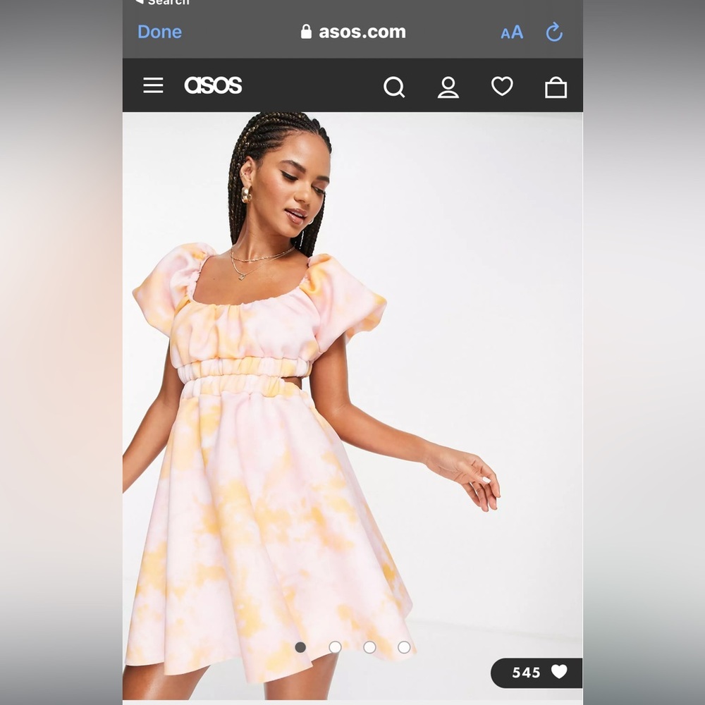 ASOS dress - pink and orange